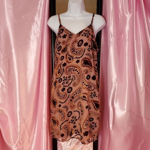 Paisley burnout dress